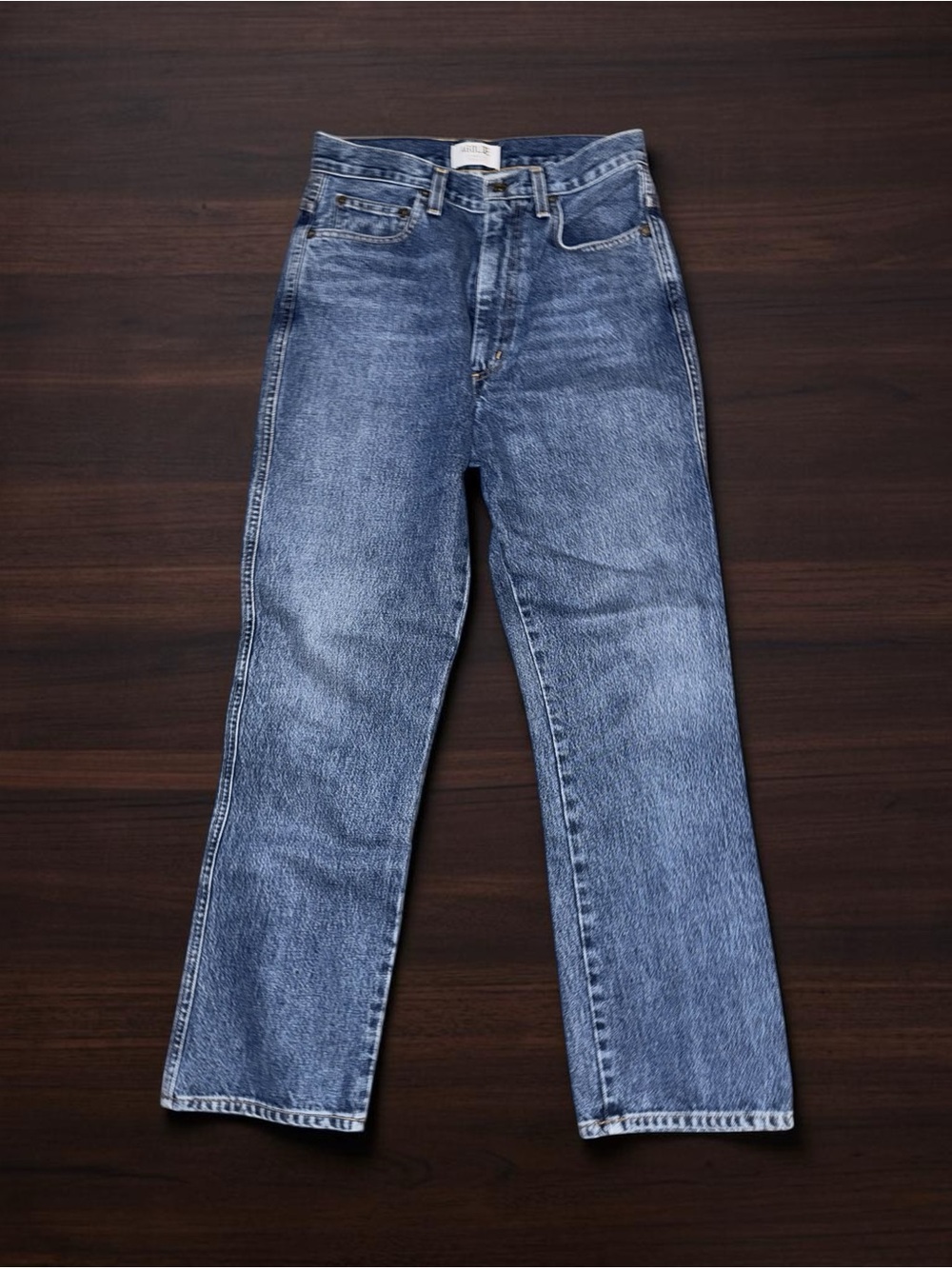 AGOLDE FULL LENGTH PINCH WAIST ULTRA HIGH RISE STRAIGHT LEG 100% COTTON JEANS 27
